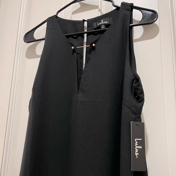 NWT Lulus Near or Bar Black Shift Dress Size Medium - Picture 8 of 9